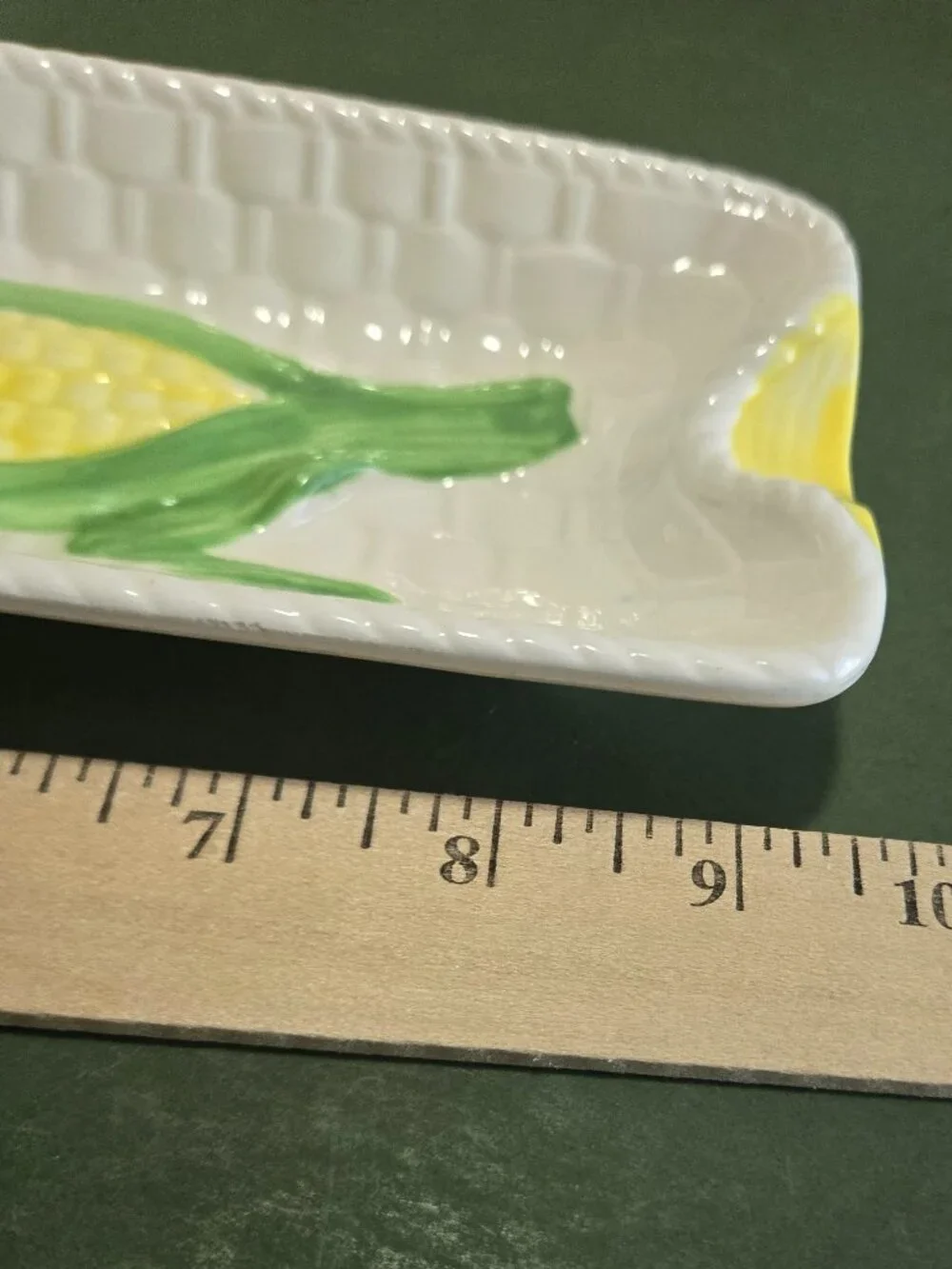 Vintage Ceramic Serving Set for Corn on the Cob